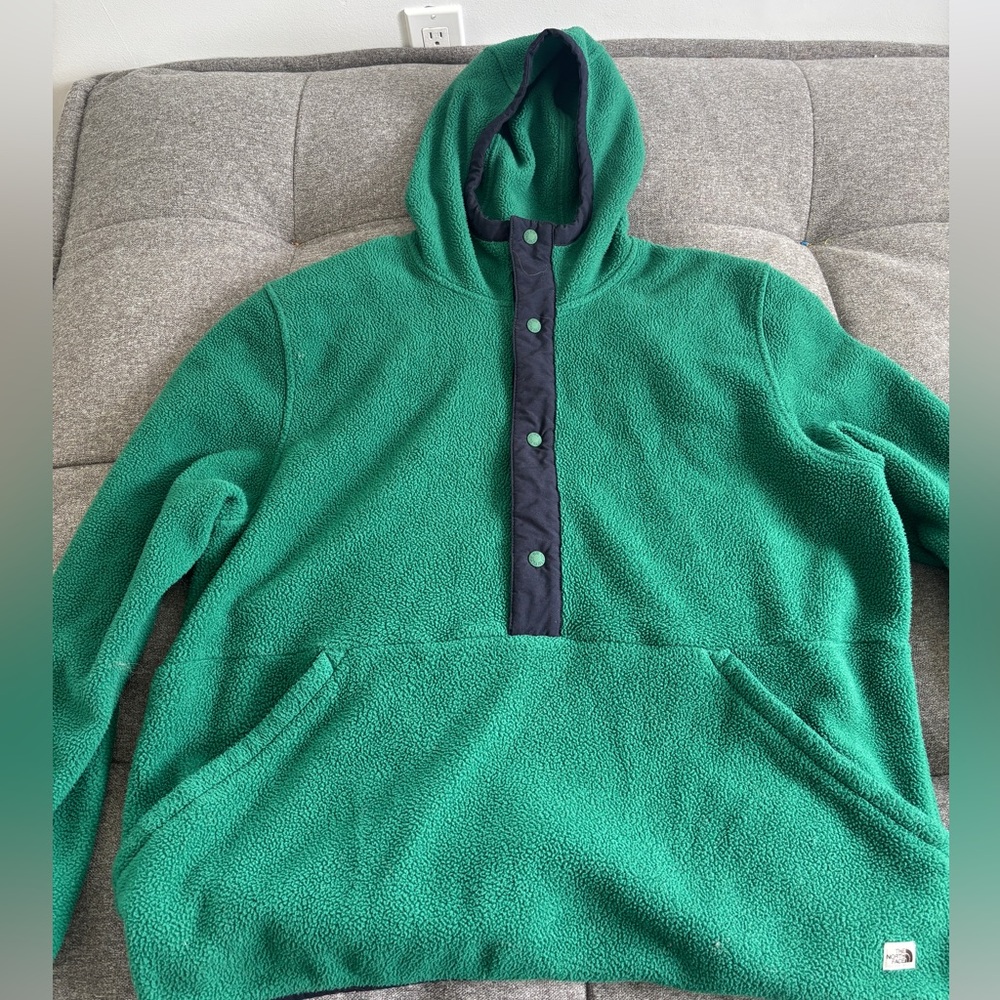 The North Face Green Fleece Pullover Sweater